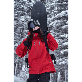 Awka Snowboarding Jacket for Women and Men, Winter Loose Waterproof 3L Professional 2025 New Trendy Outerwear Top