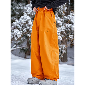 Awka Ski Pants Women's Loose Fit Snowboard and Ski Pants Men's Professional 3L Waterproof American Style Ski Pants Autumn and Winter
