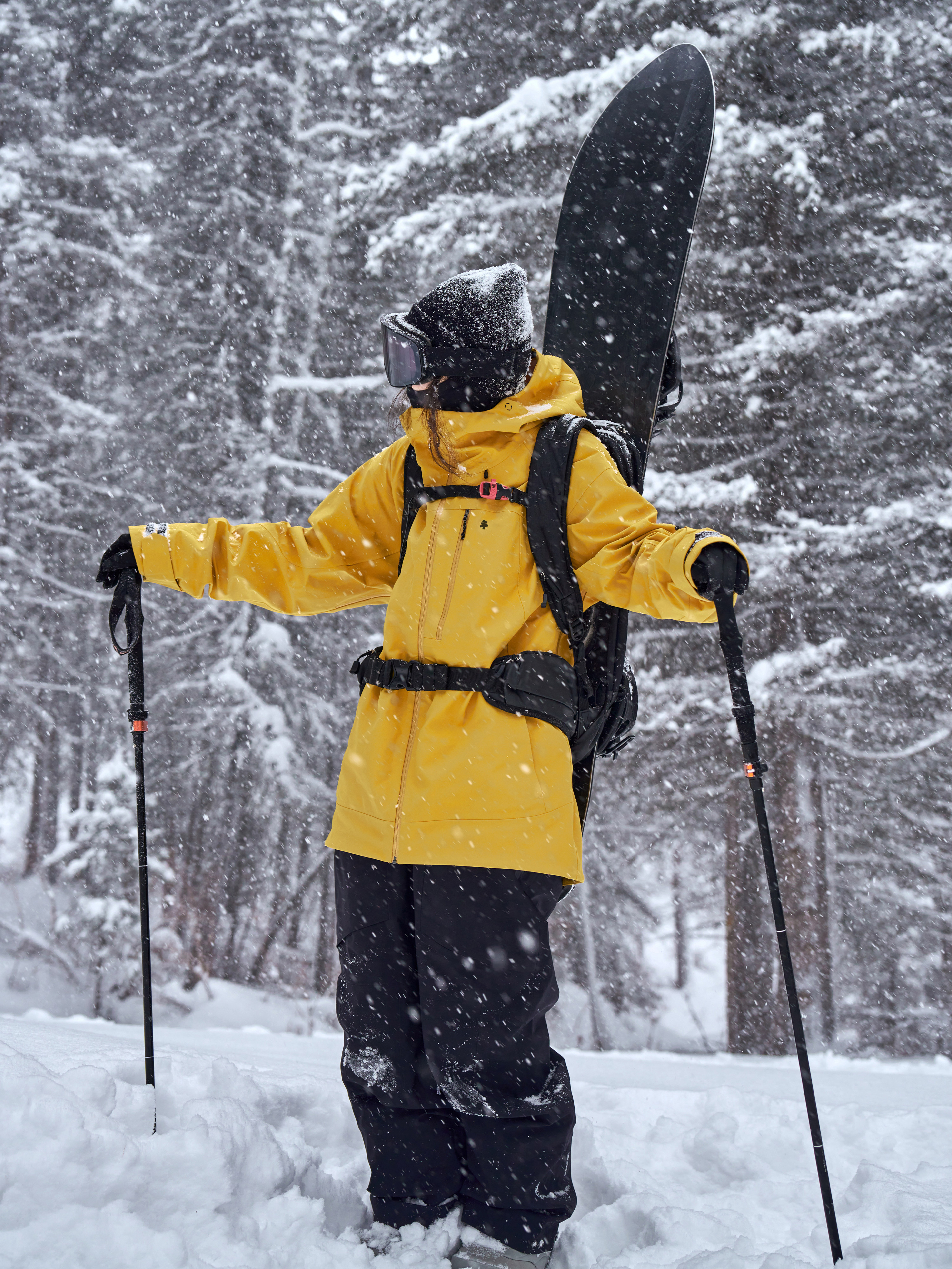 Awka Ski Jacket for Women and Men, 3L Professional Waterproof Snowboard Loose Top Jacket, 2025 New Model, Professional High-End Winter