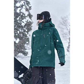 Awka Ski Jacket Women's Snowboard 2025 New Model 3L Professional Waterproof Jacket High-End Feel Top Men's with P Cotton