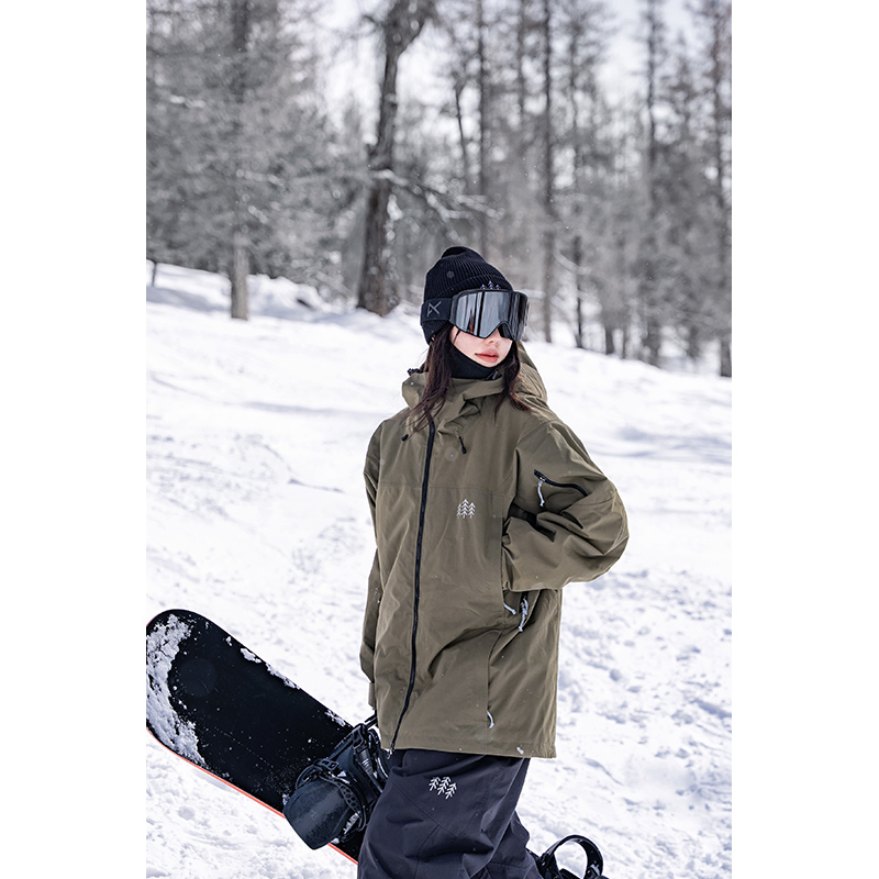 awka ski suit female male section 2023 new veneers 3L American coat Specialties warm and waterproof blouses Winter-Taobao