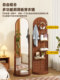 Perforated Board Dressing Mirror, Integrated Movable Full-Length Mirror, Floor-Standing Mirror, Home Use Clothes Rack Mirror, Rotatable Fitting Mirror