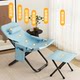 Summer Recliner Chair with Backrest, Foldable Chair for Sitting and Lying, Dual-Use Recliner, Portable Outdoor Office Summer Nap Bed