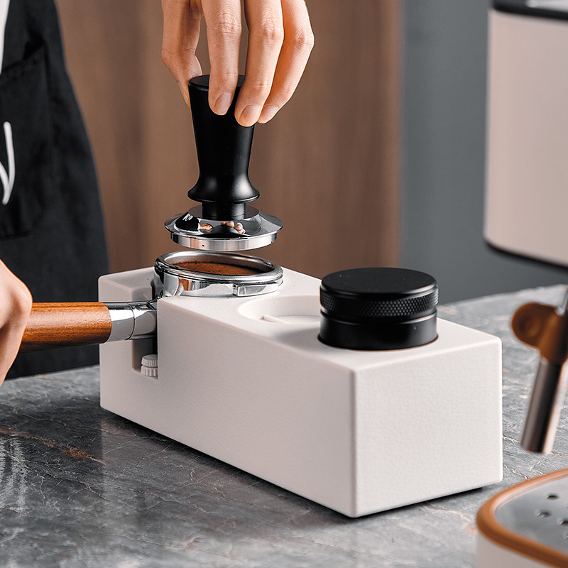 Coffee powder compactor 53mm hammer powder artifact handle base bracket powder seat anti-crush design balance