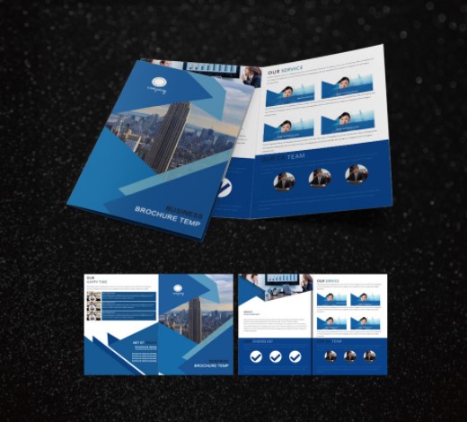 Corporate brochure Three-fold album design and printing production manual Company employee manual Advertising sample