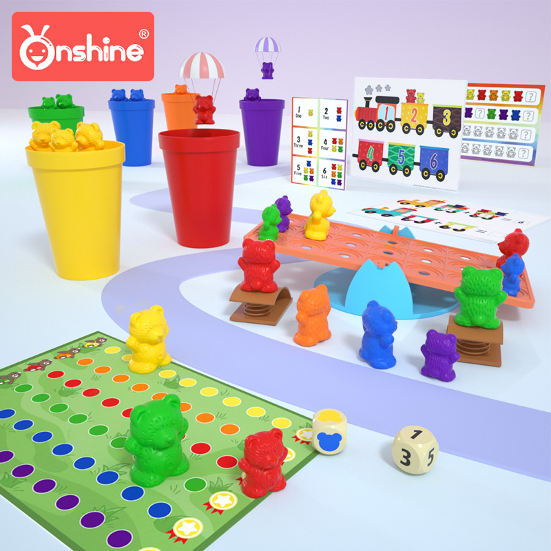 Childhood Unlimited Little Bear Tianping Libra Mathematical Logic Thinking Training Kindergarten Parent-child Interactive Children Puzzle Toys