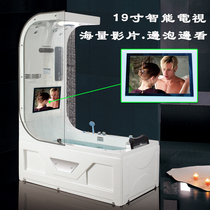 Acrylic home adult small apartment surfing smart constant temperature heated bubble massage bathtub shower integrated bath tray