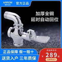 Wrigley squat toilet foot-operated flush valve squat toilet switch foot-operated delay valve bathroom toilet flush valve