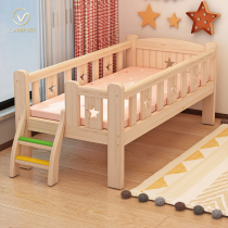 Solid wooden custom crib wiped double bed mobile newborn crib baby bed single bed