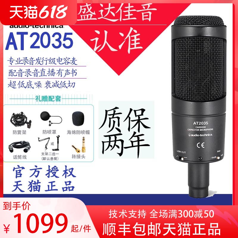 Audio Technologica Iron Triangle AT2035 professional recording studio capacitor microphone live K song microphone