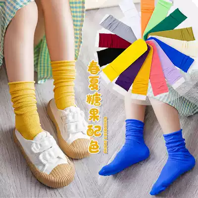 Children's bubble socks Boys summer summer thin socks Girls baby stockings Korean western style spring and autumn