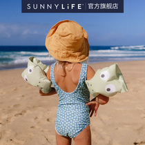 Sunnylife arm circle Childrens swimming circle male girls baby buoyancy cuff float 3-6-year-old Crocodile cookie