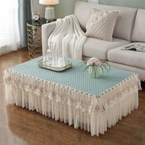 Tea table cloth cover tea table cloth 2021 new living room tea table mat cushions rectangular TV cabinet cover thick