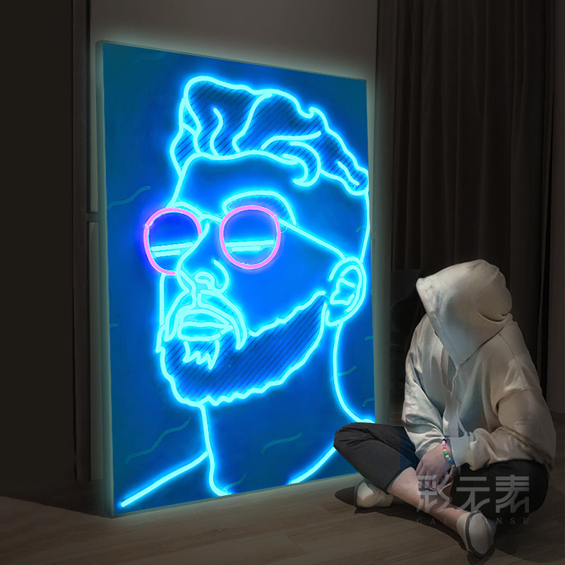 潮流人物挂画LED发光带灯装饰画适合哪些房间?如何选择合适的产品?-氛围画灯画-淘宝好物网