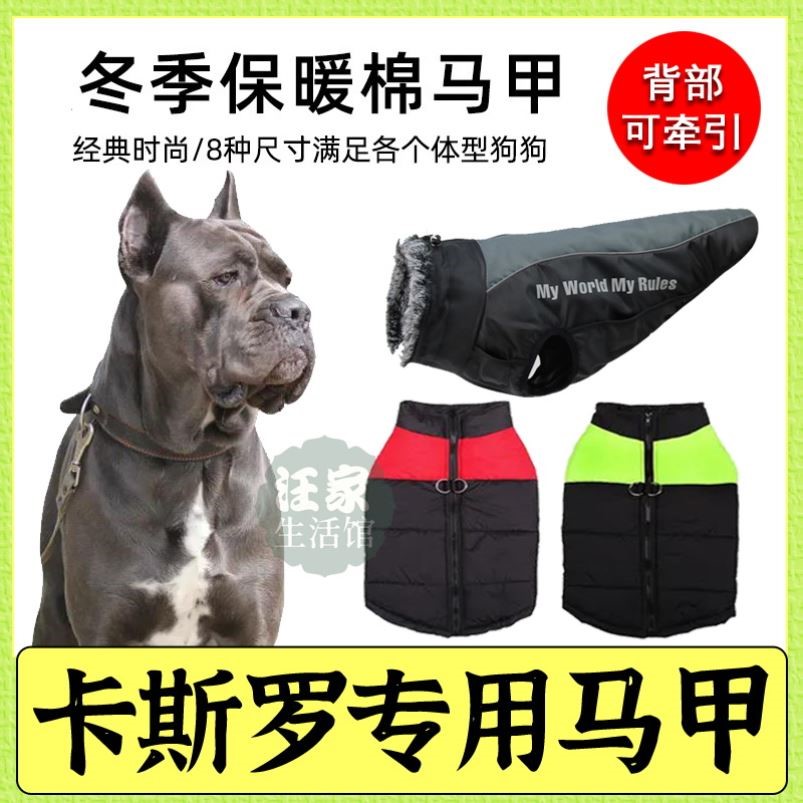 Castro exclusive tummy dog cotton clothing with traction back button waistcoat Waistcoat Warm Clothes snow Lovely 30 catty