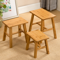 Nanzhu small bench solid wood stool home chair living room coffee table sofa stool low stool small wooden bench square stool foot stool