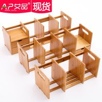 Simple bookshelf table small bookshelf shelf creative students mini telescopic small office desktop storage shelf