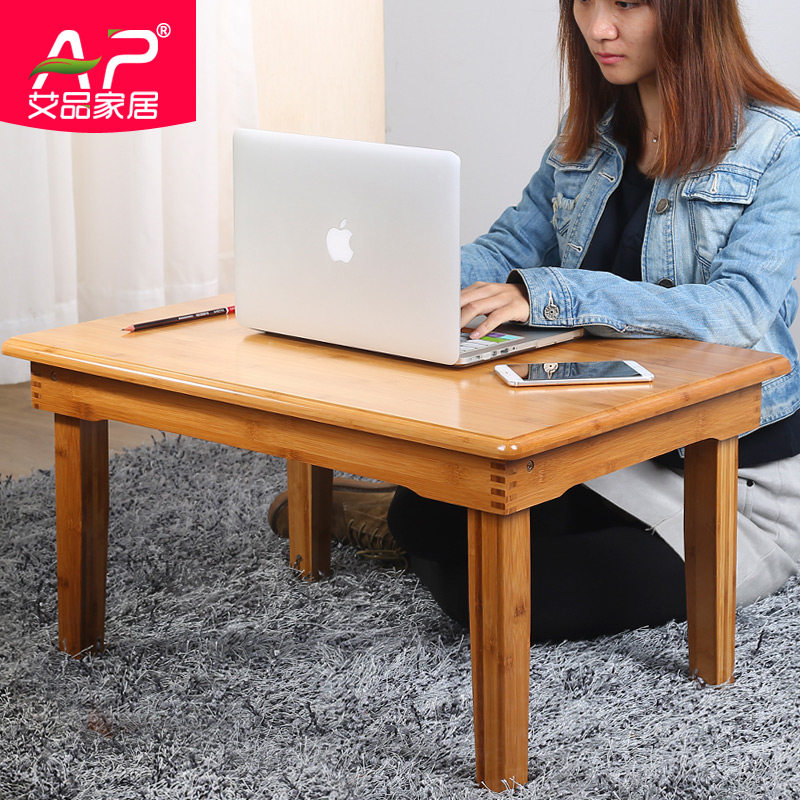 Simple folding notebook computer desk bed with small table minimalist student writing desk floating window table sloth desk-Taobao