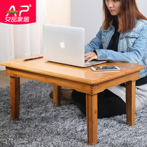 Simple folding laptop desk bed with small table simple student writing desk floating window table Lazy desk