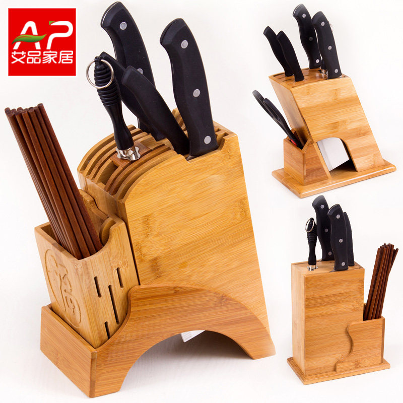Eipnan Bamboo Tool Holder Kitchen Supplies Kitchen Supplies Kitchen Knife Holder Knife Holder chopstick shelving Multi-functional shelving