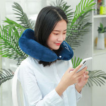 Train hard seat sleeping artifact u-type neck guard office travel on long distance train train men and women on pillow nap