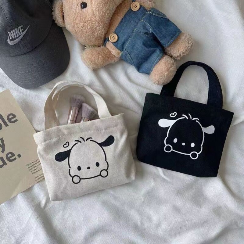 New Small Handbag Canvas Bag for Women to Carry to Work or School, Lunch Box Storage, Mommy Mini Cloth Bag