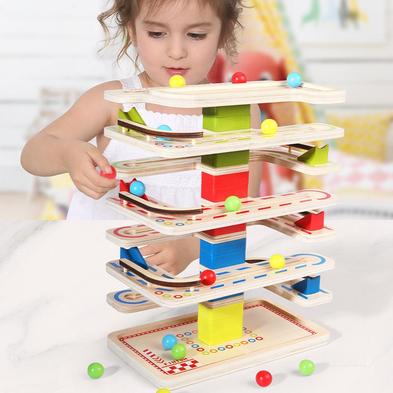 Children's Puzzle Toy Ball Training Girls Wooden Rail Game Screen Dismantling Specific Male Pregnancy