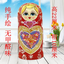 Russian doll 10-layer handmade wood products creative gifts 10-layer trembles toy ornaments basswood