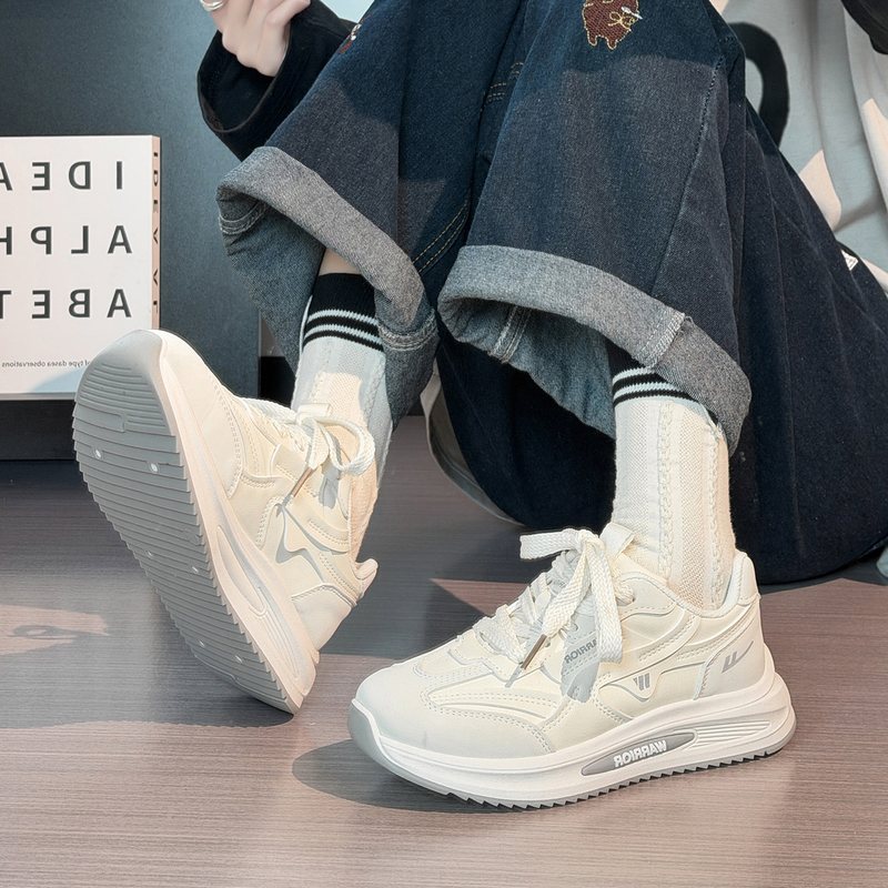 Pull-Back Lightweight Women's Shoes 2026 Spring and Autumn Popular White Shoes Soft Sole Breathable Sports Casual Versatile Forrest Gump Shoes for Women Pull-Back Lightweight Women's Shoes 2026 Spring and Autumn Popular White Shoes Soft Sole Breathable Sports Casual Versatile Forrest Gump Shoes for Women