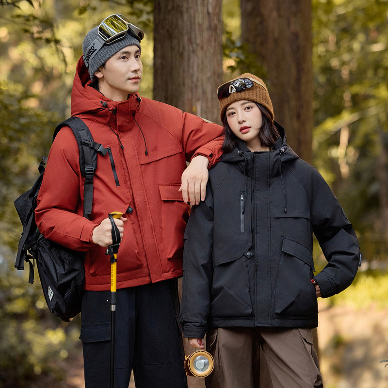 Off-Season Duck down Jacket for Men and Women, Short Style, 2026 Winter New Korean Version, Loose Fit, Thickened, Large Size, White Duck down Coat