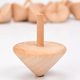 Wooden spinning top rotating small spinning top manual kindergarten children boys toy traditional nostalgic wooden logs