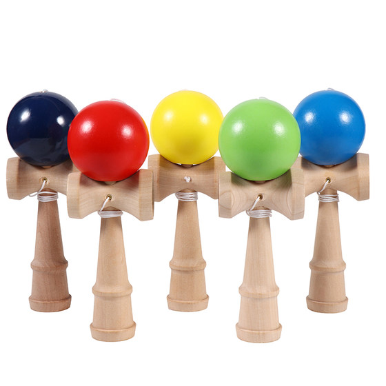 Kendama 기술 공 어린이 초보자 전문 경쟁 특별 검 공 어린이 감각 훈련 기술 던지기 및 잡기 장난감