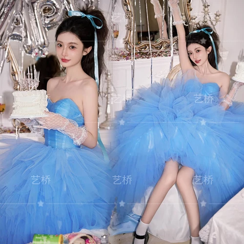 Новая корейская разная тема для фотосессии на день рождения для девочек, модная маленькая свежая живописная стильная свадебная художественная фотография