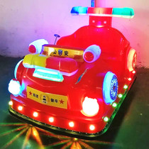 Square Children Pleasure Electric Four-wheel Car Parent-child Biathlon Stall Business Colorful Lights Rental Timed Toy Car