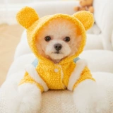 [Специальный распродажа] Одежда из тягового хлопка, зимняя одежда в стиле Тедди Бишон, померанский шпиц, одежда для кошек и собак, четвероногий осенне-зимний стиль