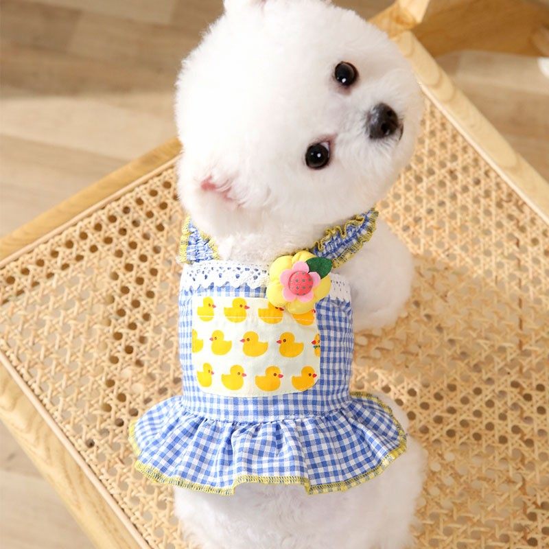 Pet Princess Pendant with dress Puppy clothes Summer thin Cat Kitty teddy Bears Beauty Mini puppies Spring and autumn