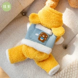 [Специальный распродажа] Одежда из тягового хлопка, зимняя одежда в стиле Тедди Бишон, померанский шпиц, одежда для кошек и собак, четвероногий осенне-зимний стиль