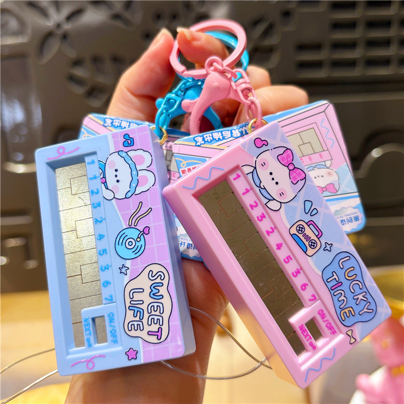 Trendy Creative Sea Salt Dessert Bunny Cat Handheld Electronic Music Piano Keychain Pendant Couple Bag Accessory Trendy Creative Sea Salt Dessert Bunny Cat Handheld Electronic Music Piano Keychain Pendant Couple Bag Accessory
