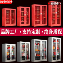 Stainless steel fire cabinet emergency supplies equipment cabinet mini fire station fire equipment box convenience labor protection display cabinet