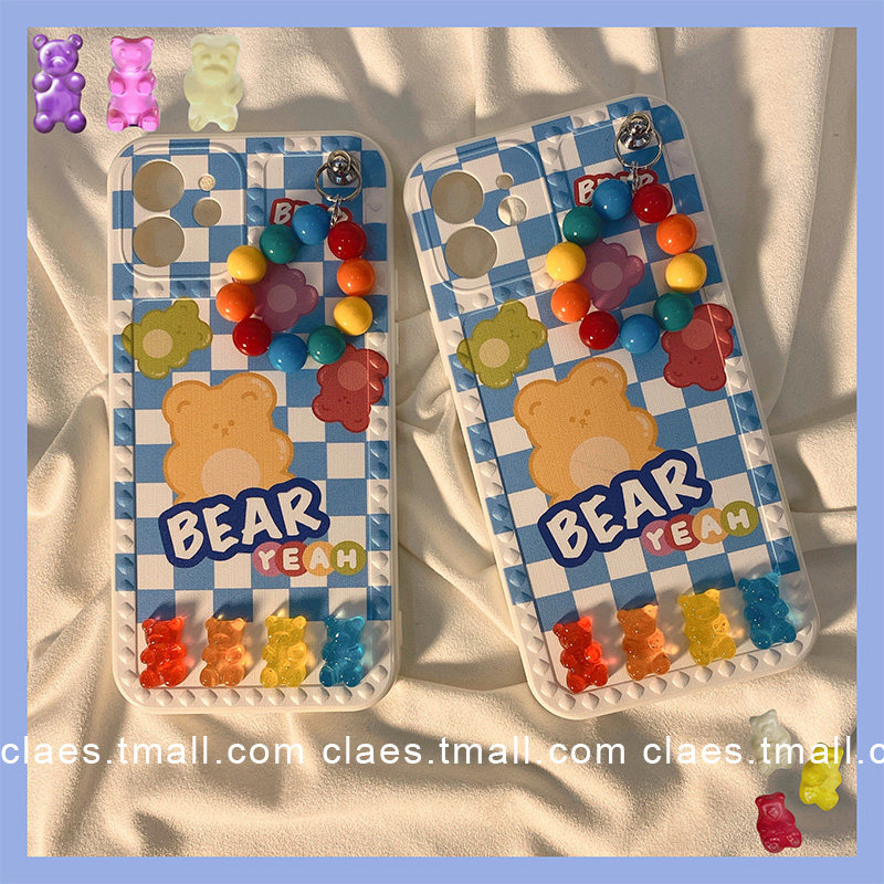 Fun cute cartoon Cubic Cubs apply iPhone12promax Apple 11 mobile phone protection shell x xsxr female xsmax 7p anti-fall 8plus silicone gel