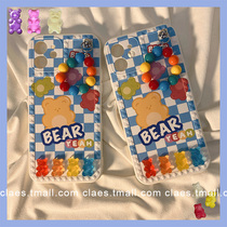 Fun cute cartoon Cubic Cubs apply iPhone12promax Apple 11 phone shell x xs xr female xsmax 7p anti-fall 8plus silicone gel with hanging