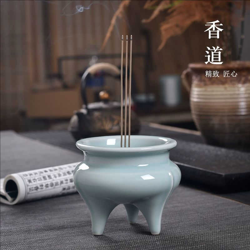 NK21875 中国陶器 青瓷三足丸香爐 茶道具 香炉 検:青磁 青瓷 中国 砧 天龍寺 七官 龙泉青瓷三足炉- Top 100件龙泉青瓷三足炉- 2025年10月更新- Taobao