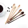Coffee spoon Long handle mixing spoon Hand winding honey spoon Creative household seasoning spoon Wooden tableware