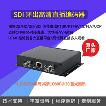 SDI video encoder H 265 H 264 to RJ45 supports RTSP FLV TS HTTP RTMP multicast