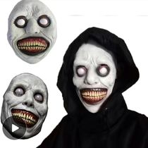 Halloween Fools Festival mask CO Exorcist horror smile white eye demon mask painful full face adult head cover