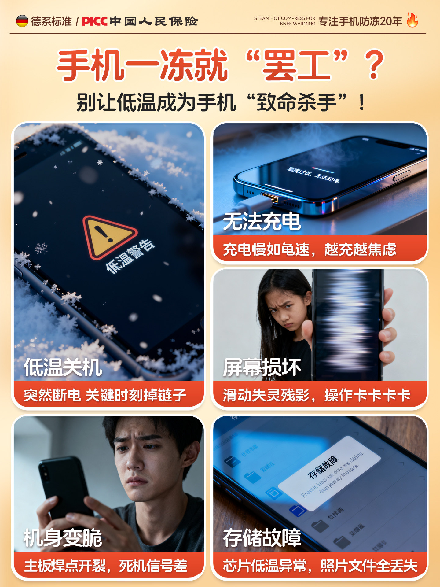 Mobile Phone Warmer, Special Anti-Freeze and Anti-Shutdown Hand Warmer Heating Patch, Outdoor Travel Essential Equipment for Northeastern Regions