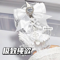 Collection of pure white angel hand-made knives holy and exquisite unboxing props mine series unboxing express knives hand-made knives