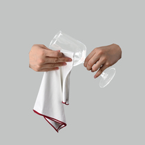 Cloth wipe glass cloth wipe red glass glass special rag without water absorption of the hair hotel toast cloth indefinite clean cloth