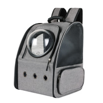 Cat School Bag Pet Bag Out Of Space Cabin Canvas Cat Backpack Kitty Out Portable Bag Pooch Big Capacity Cat Bag