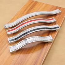 Pearlescent crystal handles colorful diamond cabinet drawer door handles thickened European-style modern handles